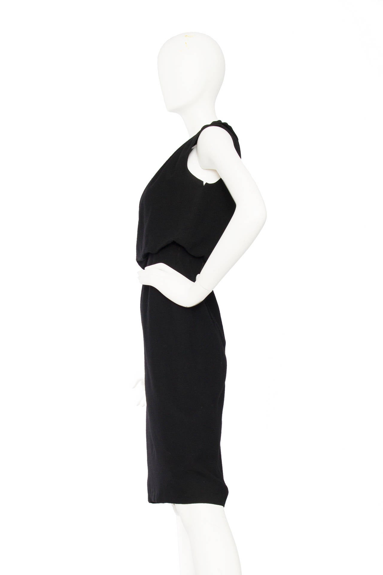 1960s Pierre Balmain Knit Lurex Pom Pom Mini Dress