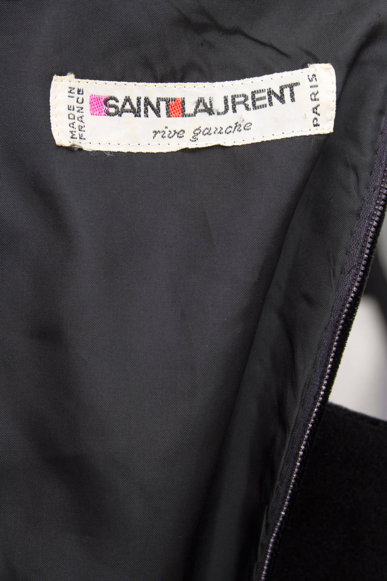1970s Yves Saint Laurent Silk Velvet Evening Dress For Sale 2