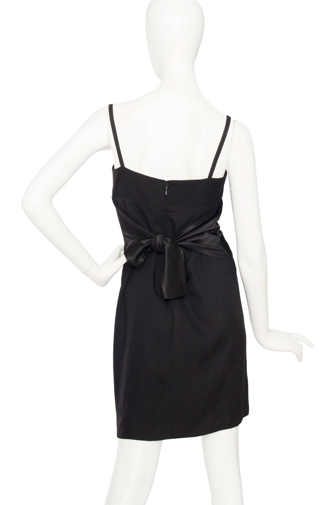 90s Sonia Rykiel Little Black Wool Dress im Zustand „Hervorragend“ im Angebot in Copenhagen, DK