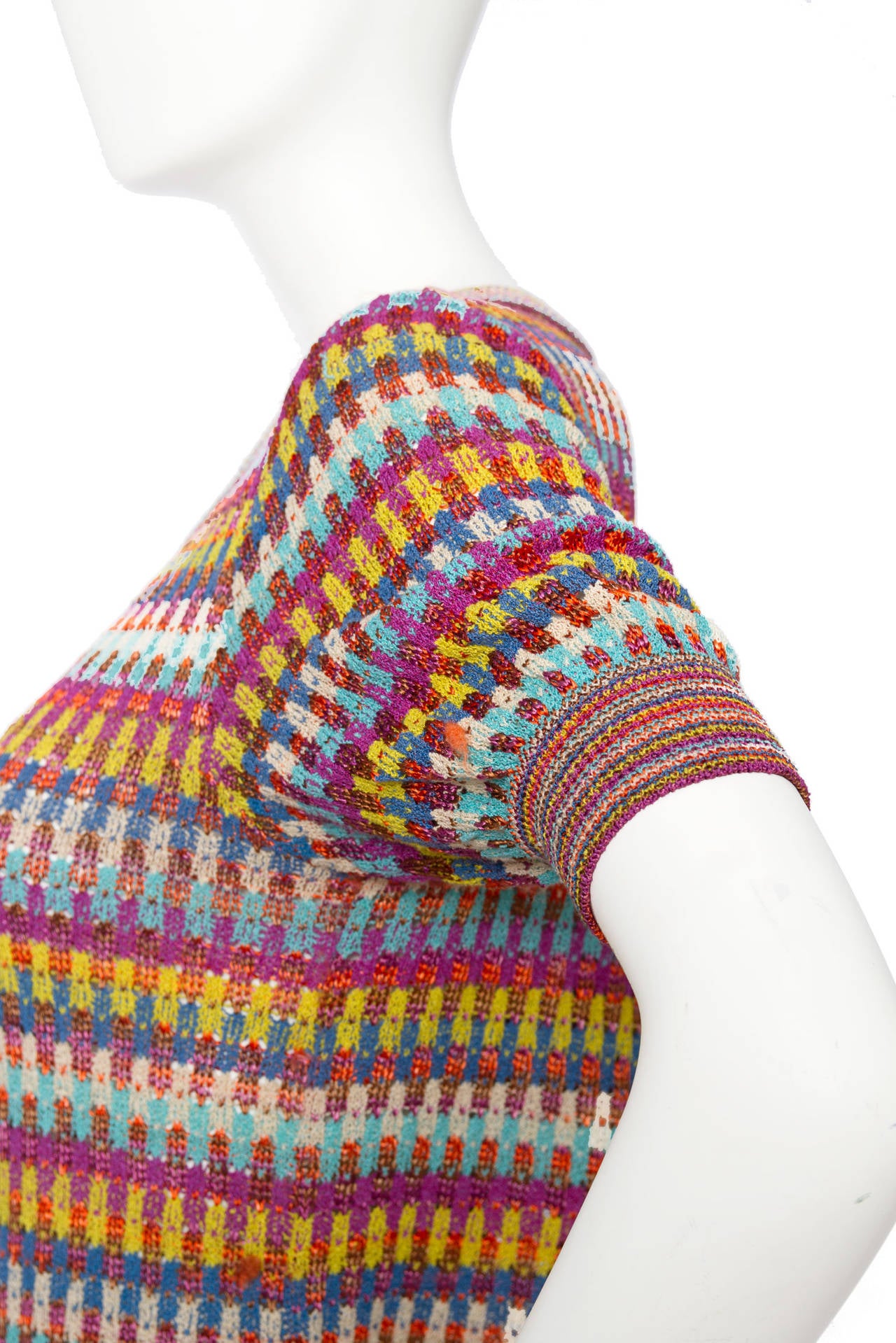 1980s Missoni Knitted Multicolour Dress 2