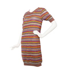 1980s Missoni Knitted Multicolour Dress