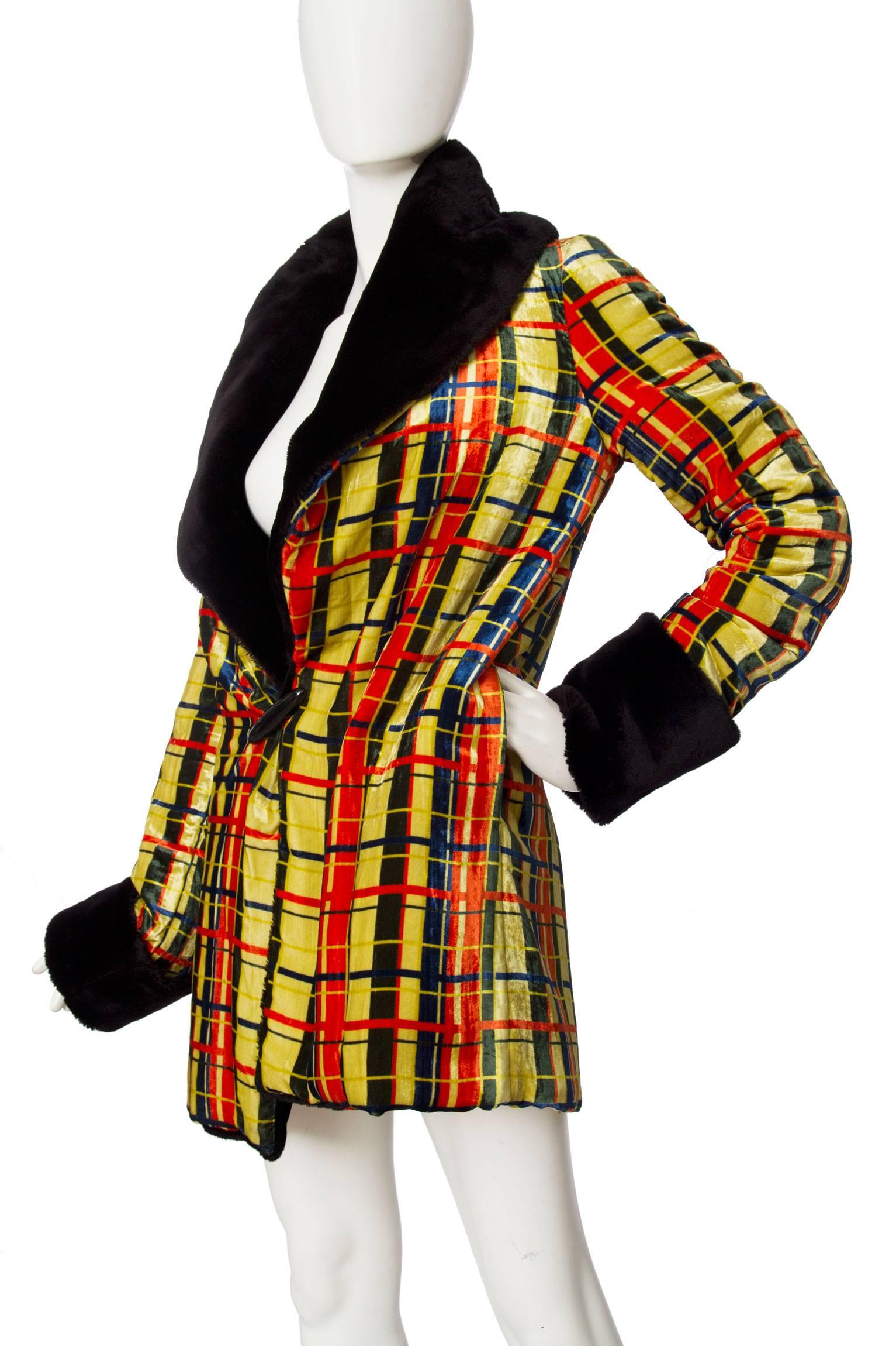 1990s Jean Paul Gaultier Flapper Style Velvet Dress & Jacket 1