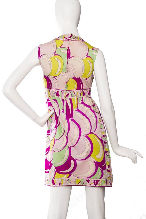 1960 Emilio Pucci Silk Jersey Dress For Sale at 1stDibs