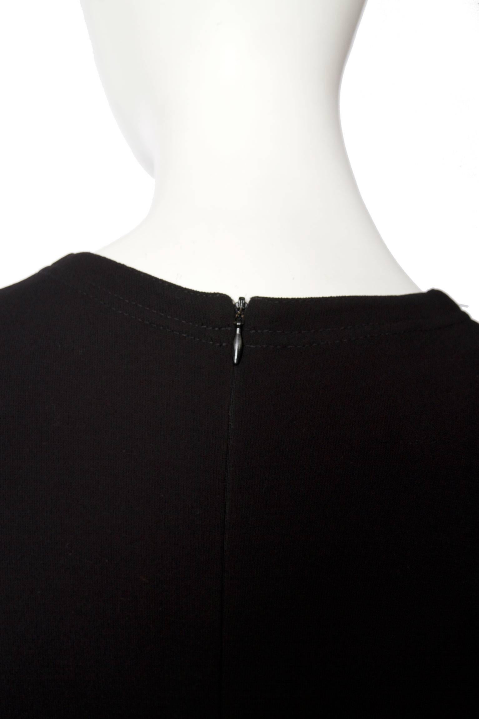 1980s Gianni Versace Little Black Silk Jersey Dress 4