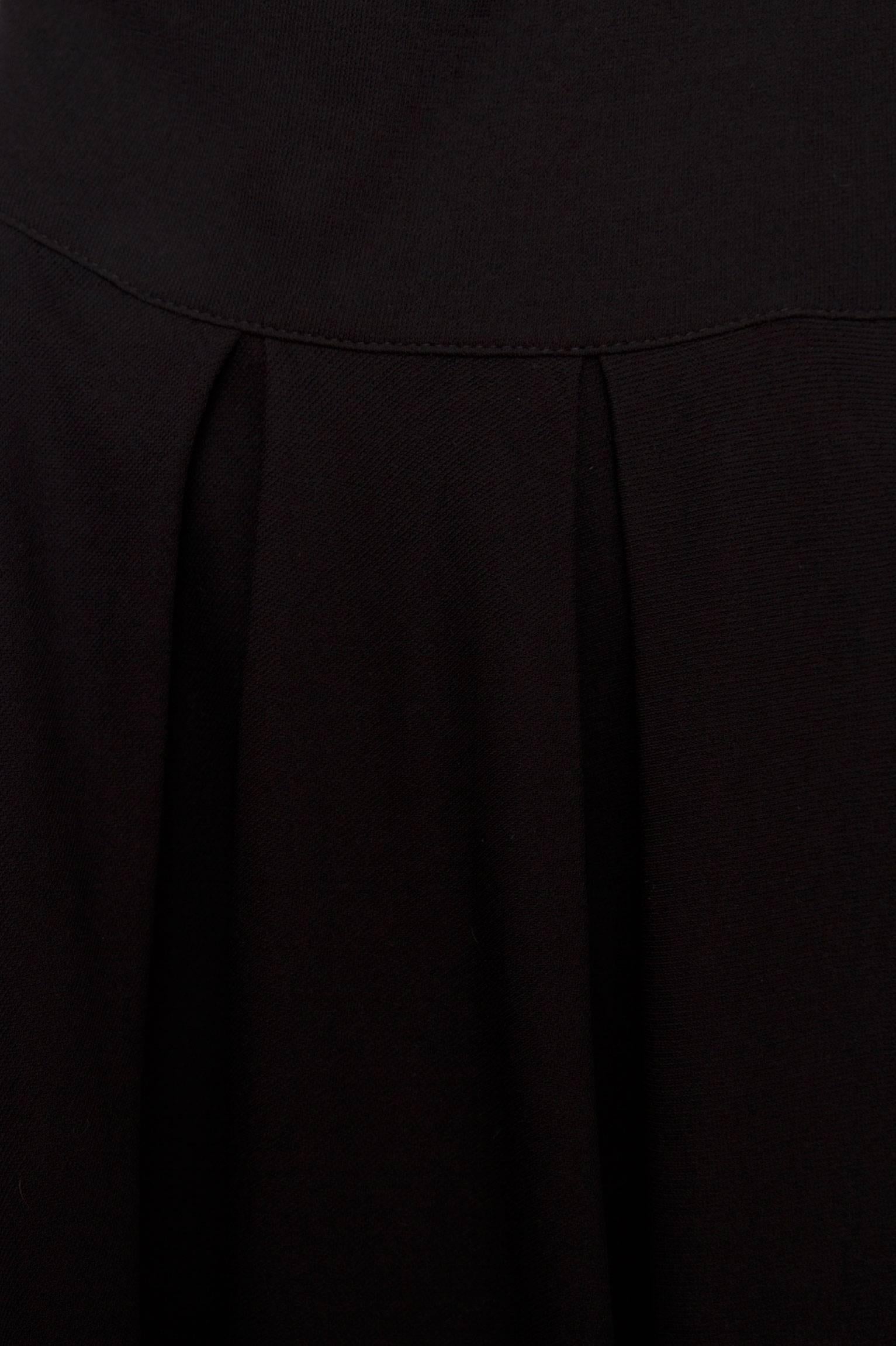 1980s Gianni Versace Little Black Silk Jersey Dress 5
