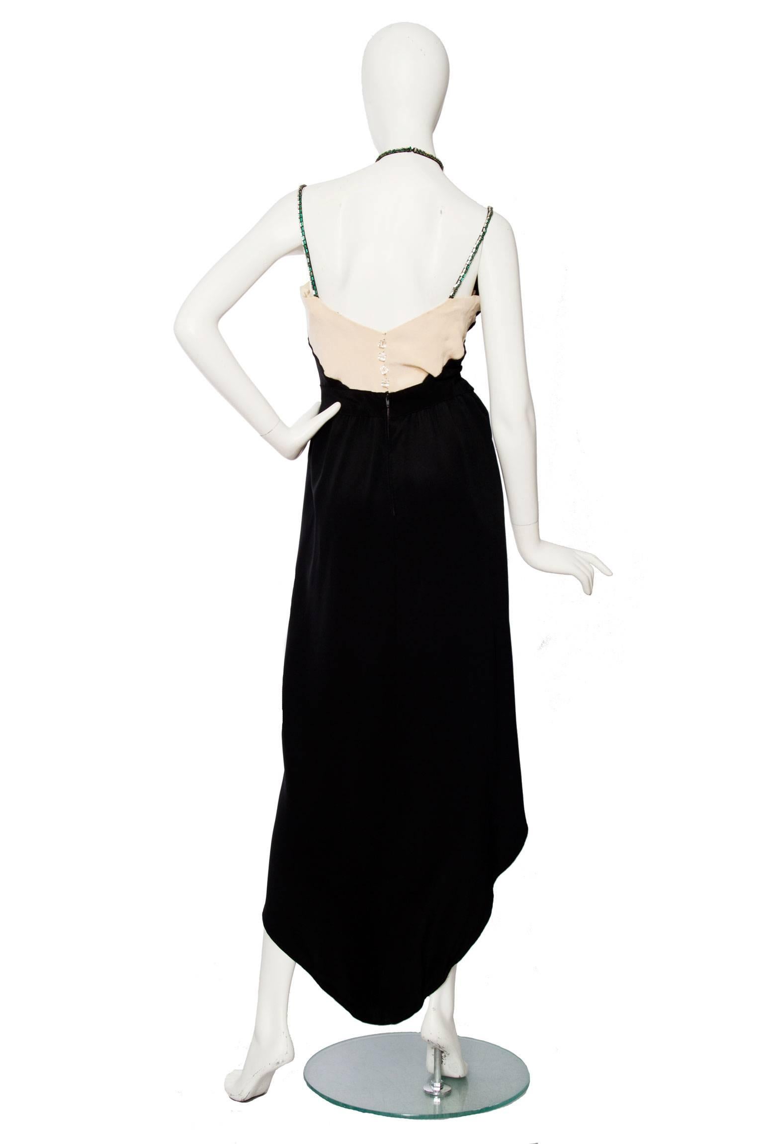 Women's 1970s Chloé by Karl Lagerfeld Embroidered Silk Dress