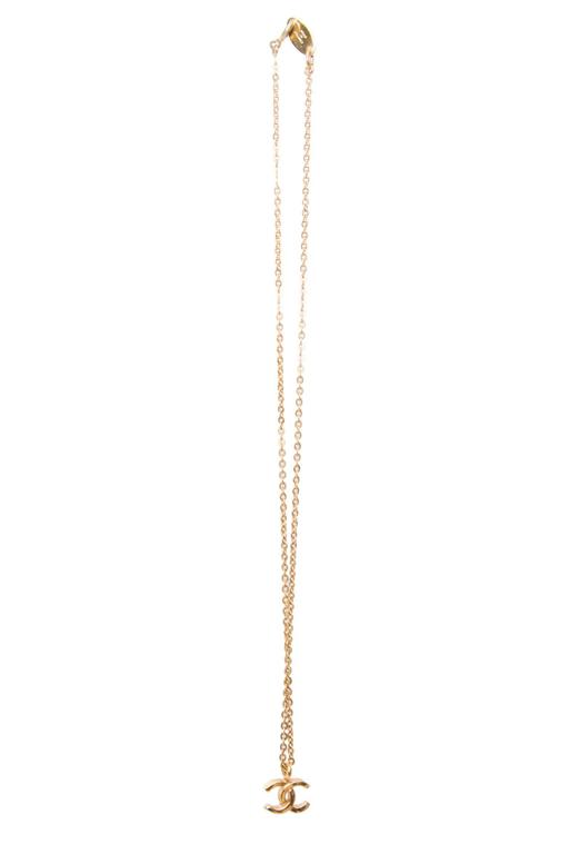 Chanel Narrow Gold Logo Hair Clip  Rent Chanel jewelry for $55/month