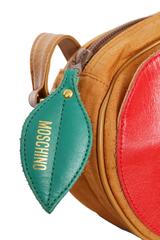 1980s Moschino Canvas Shoulder Bag W. Fruit Applique