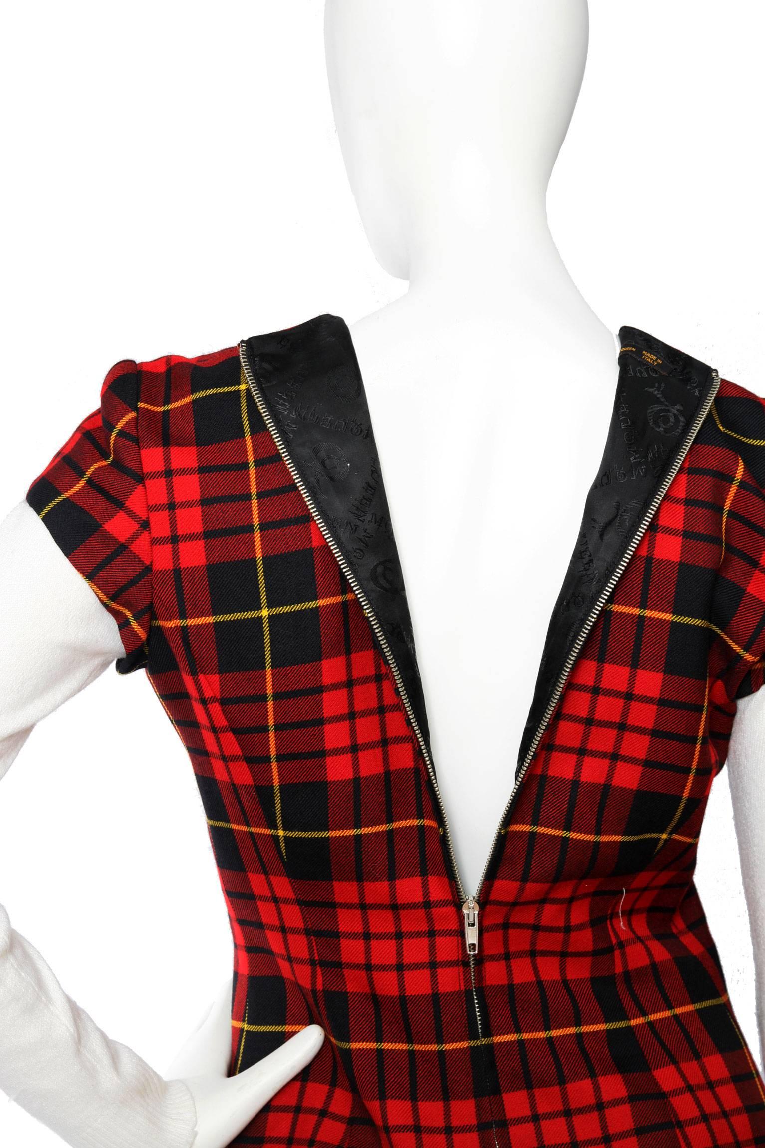 ca 2000's Alexander McQueen Iconic Tartan Blouse 2