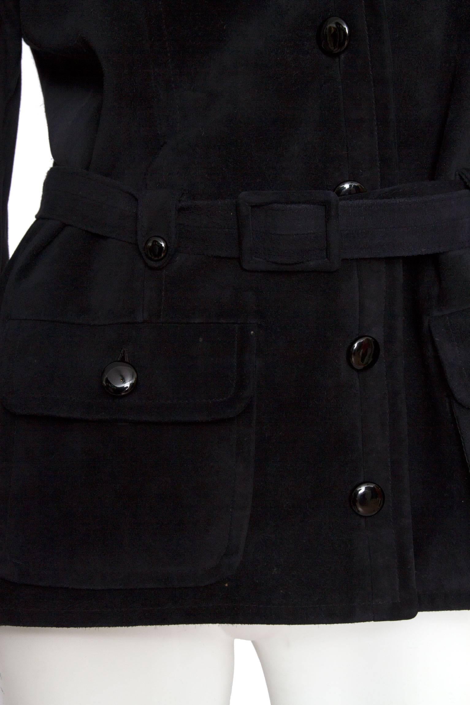 1970s Yves Saint Laurent Haute Couture Suede Jacket 2