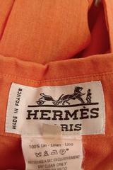 1970s Hermès linen Shirt Dress