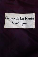 70s Oscar de la Renta Silk Satin Cocktail Dress