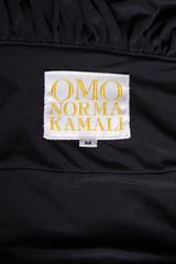 80s Black Norma Kamali Bolero Ruffle Jacket