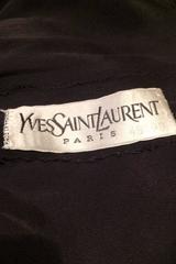 80s Yves Saint Laurent Haute Couture Silk Dress