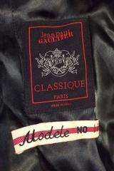 A 1990s Jean Paul Gaultier Brown Wool Pinstriped Blazer