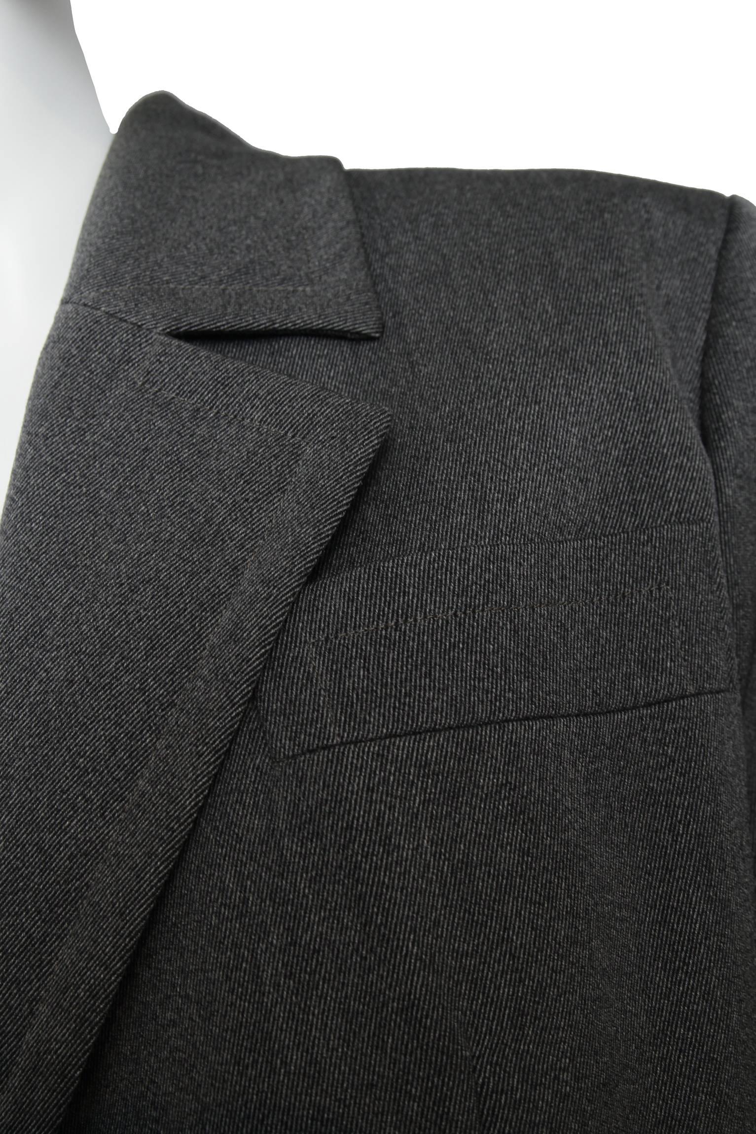 Women's A 1960s Yves Saint Laurent Haute Couture Wool Skirt Suit For Sale