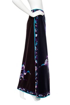 A 70s Floor-length Emilio Pucci Velvet Skirt