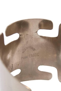 A Rare 1960s Vintage Pierre Cardin Space-age Silver Cuff