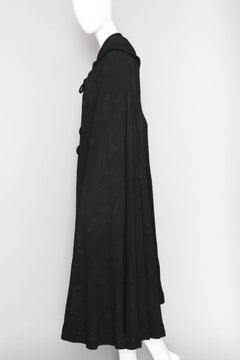 A 1930s Black Silk Crepe Opera Cape
