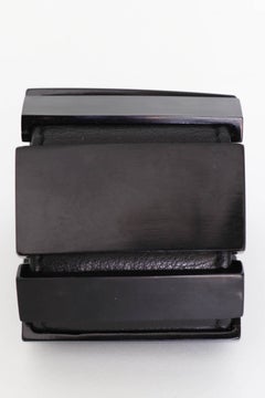 Gerda Lyngaard For Monies Vintage Bone and Leather Link Bracelet, 1980s