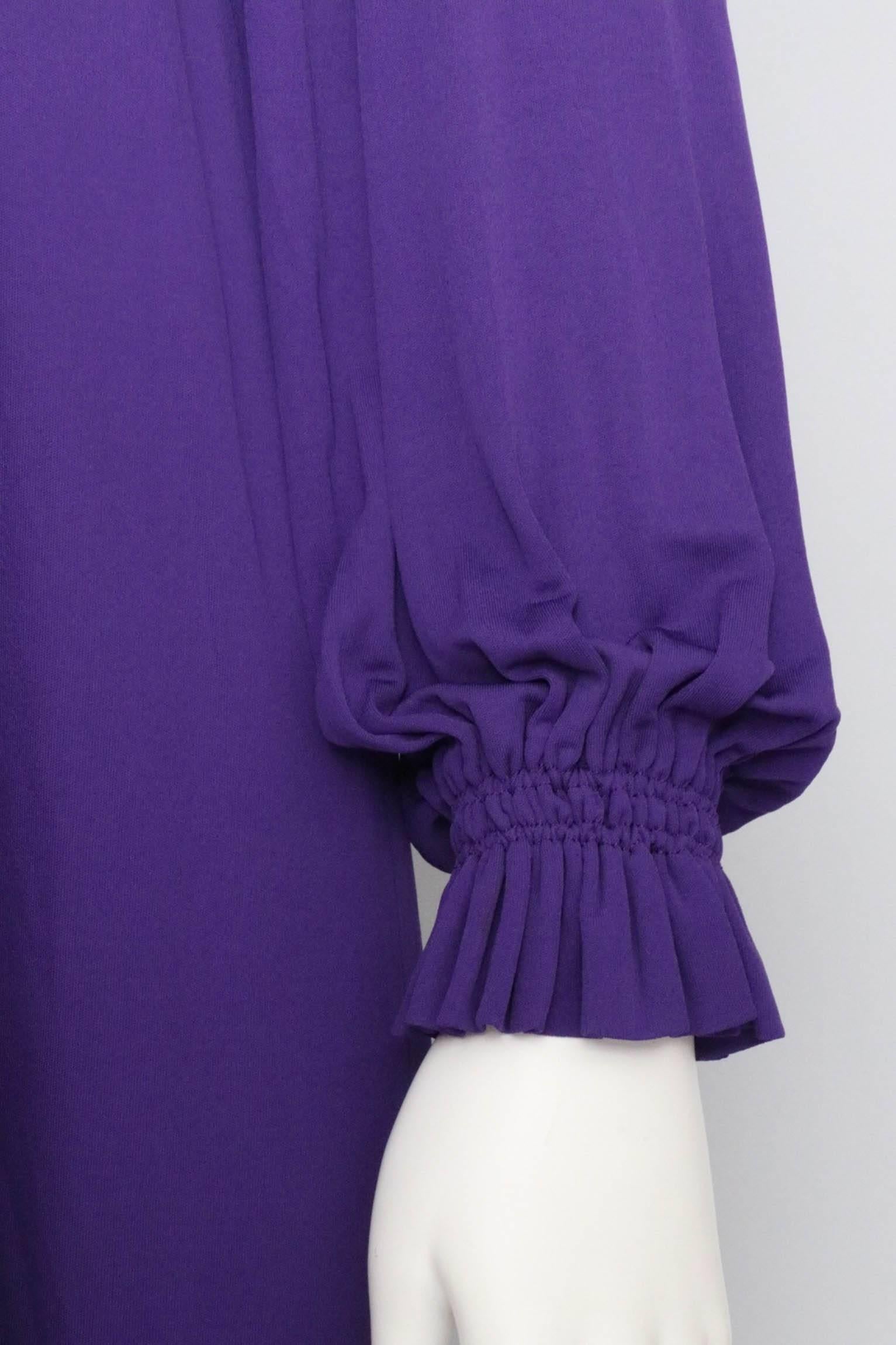 A 1960s Vintage Givenchy Haute Couture Silk Jersey Tunic For Sale 1