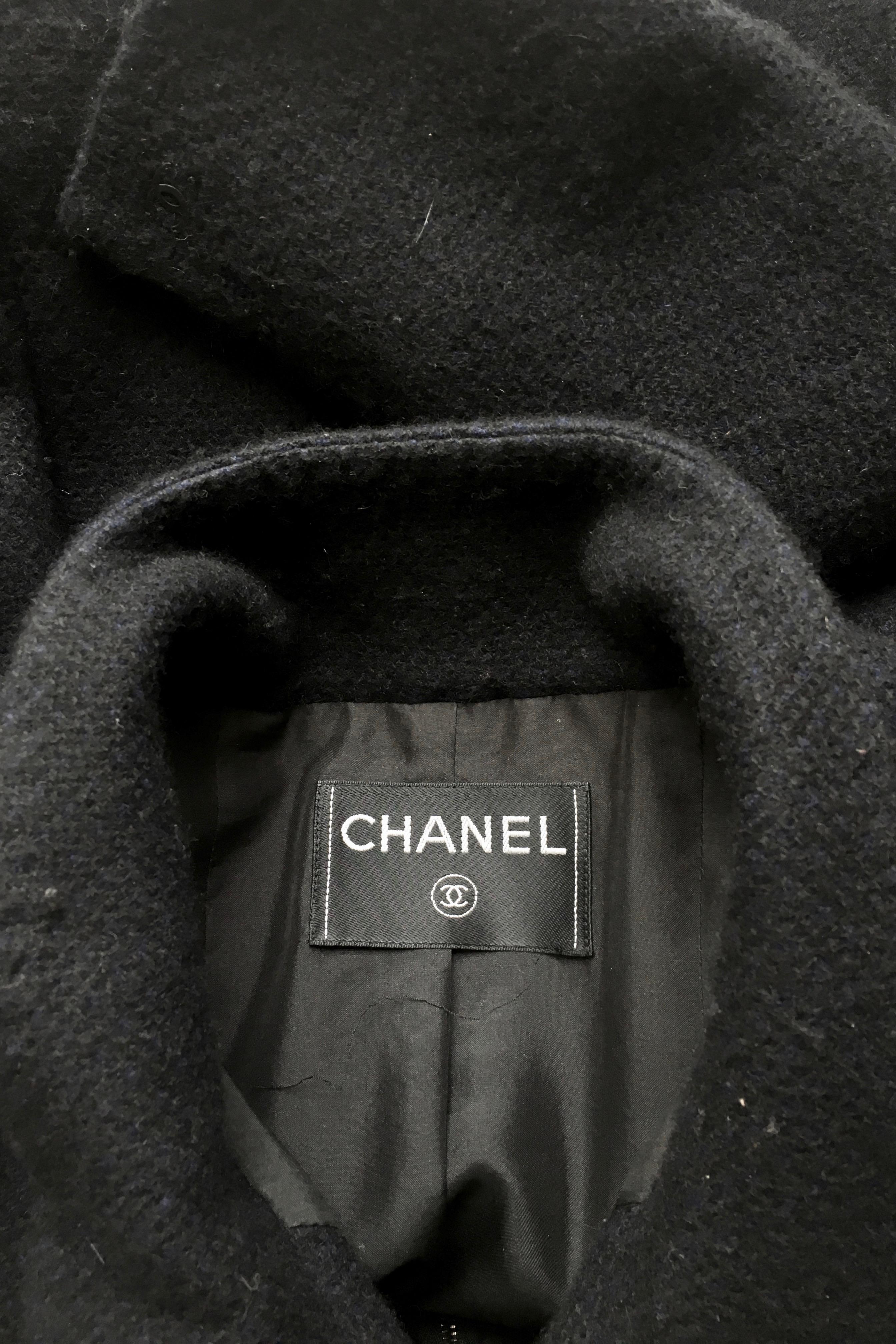A 1990s Vintage Black Chanel Cashmere Jacket  5