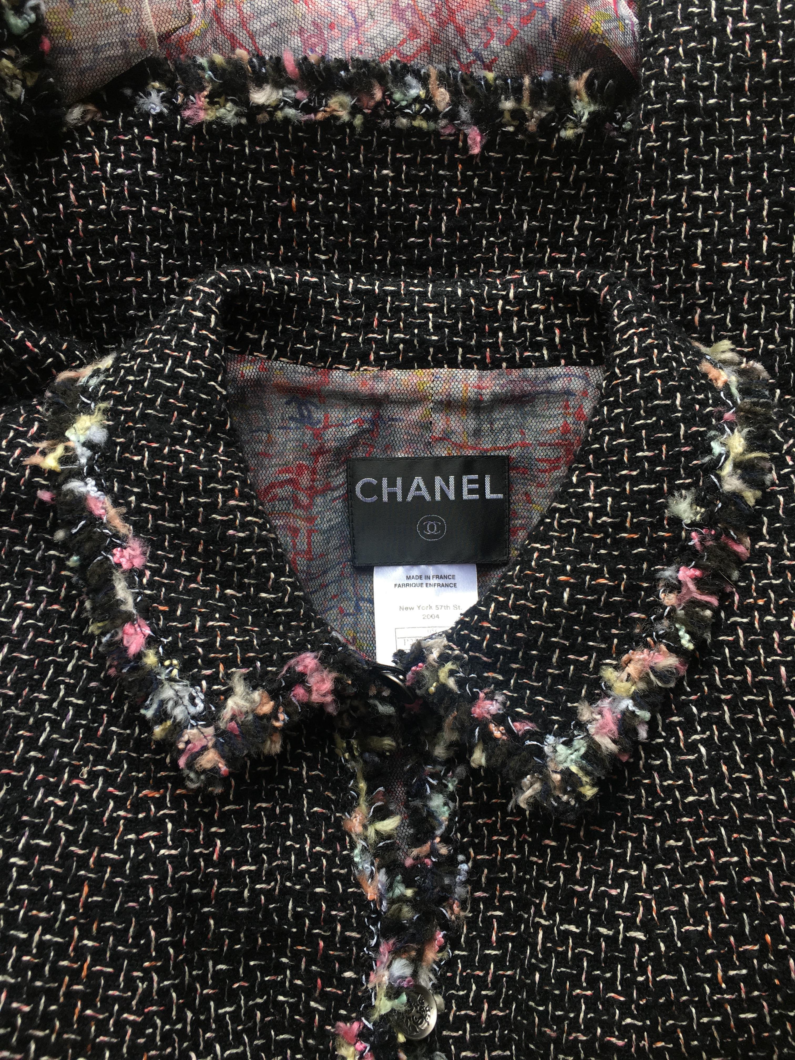 A 1990s Vintage Chanel Jacket with Matching Sheer top 4