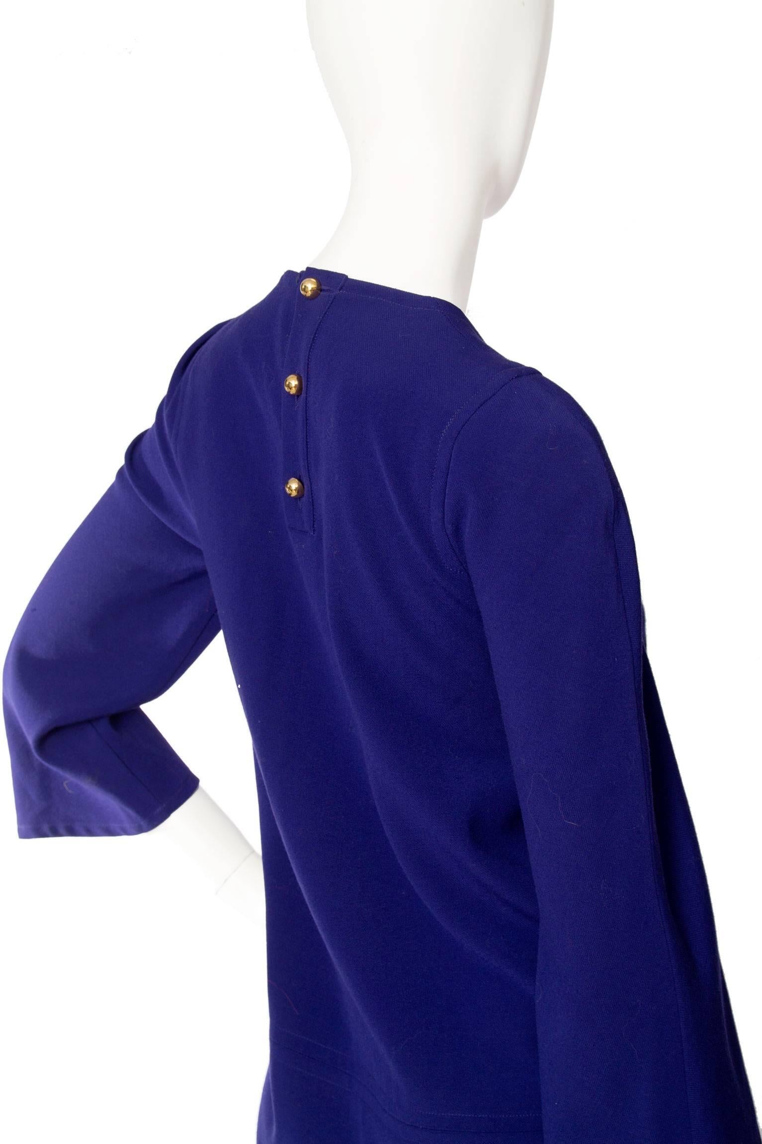  Purple Christian Lacroix 1990s Tunic Dress For Sale 2