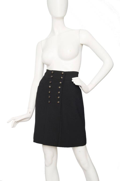 1990s Chanel Black Wool Skirt Suit W Mini Skirt at 1stDibs | chanel ...