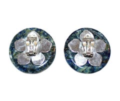 Circa 1980s Chinese Sterling Bat and Lapis Lazuli Earrings