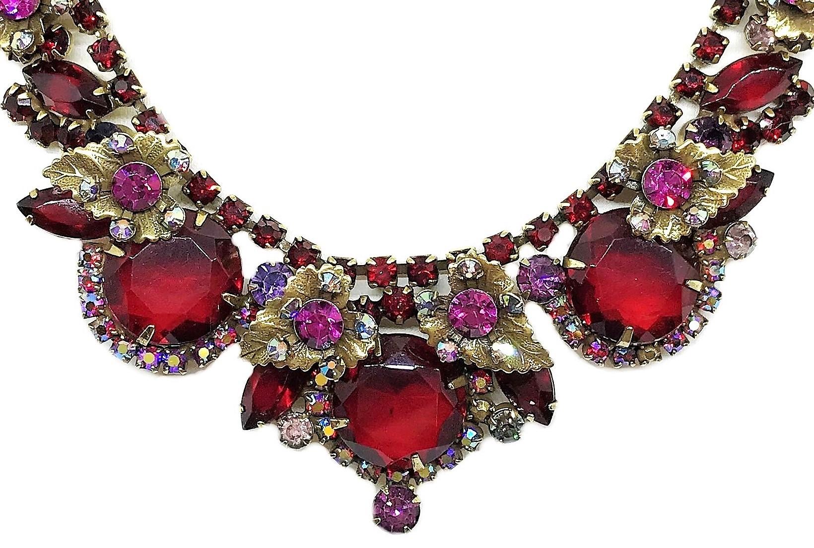 red rhinestone jewelry