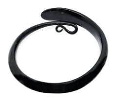 Circa 1920s Carved Horn Snake Bracelet