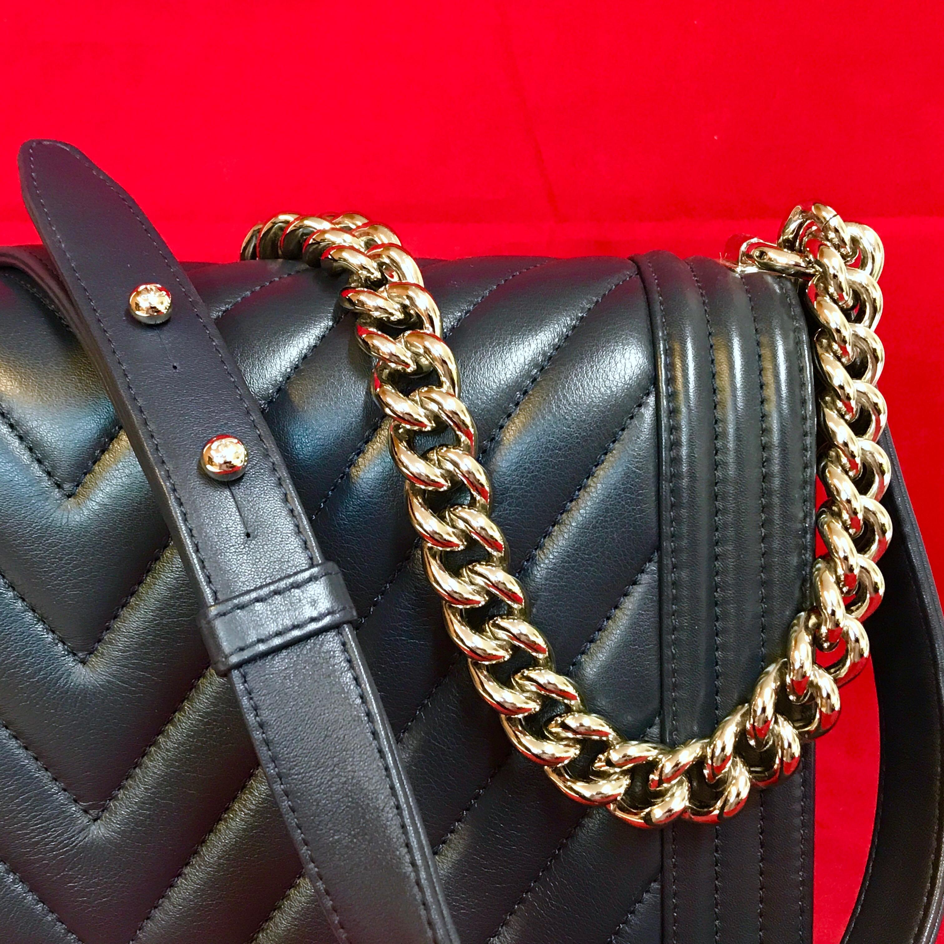 navy chanel bag