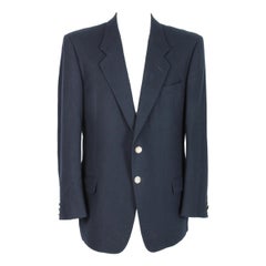 Emanuel Ungaro Jacket Blazer Wool Vintage Blue, 1990s