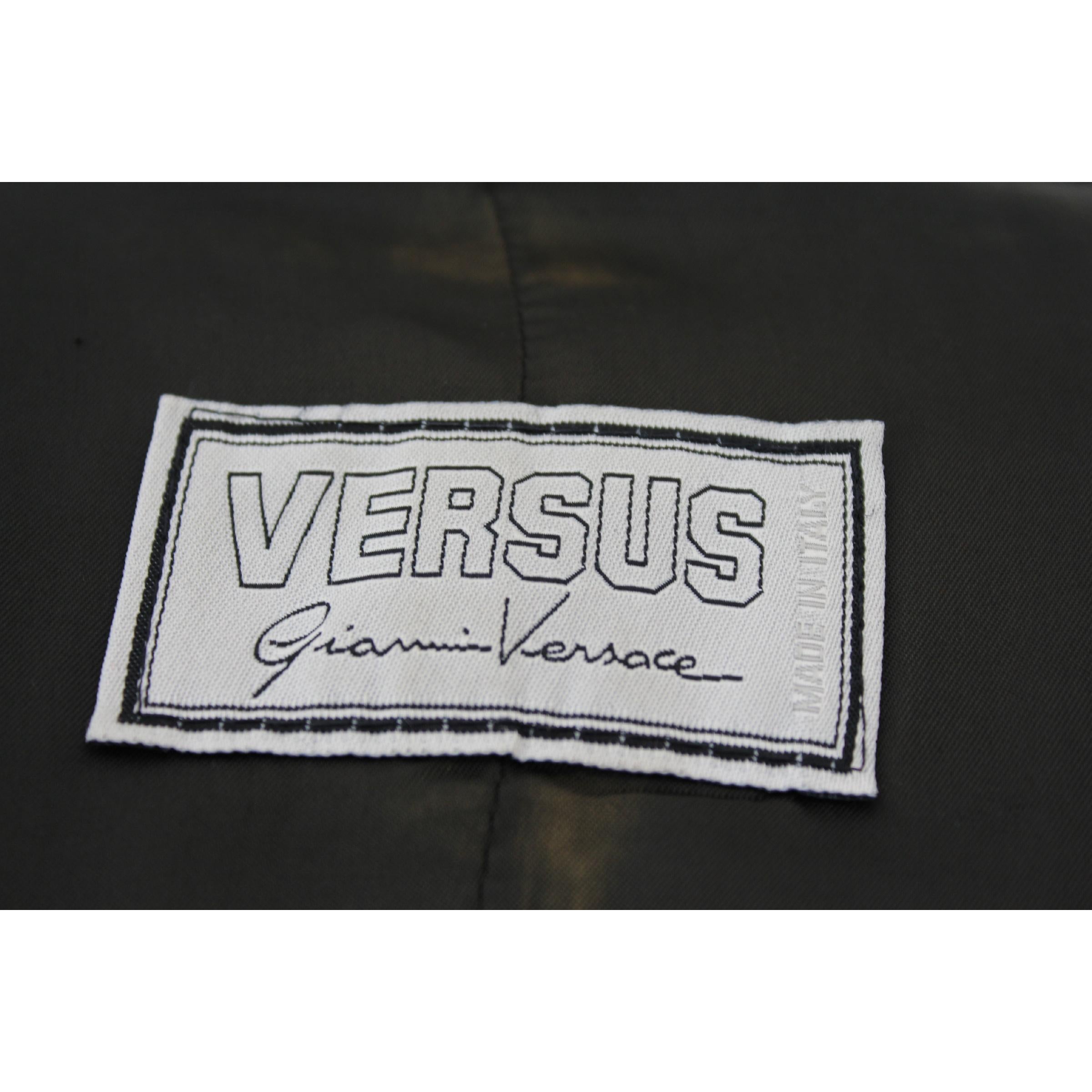 Gianni Versace Jacket Pied De Poule Wool Check Vintage Black White, 1980s 3