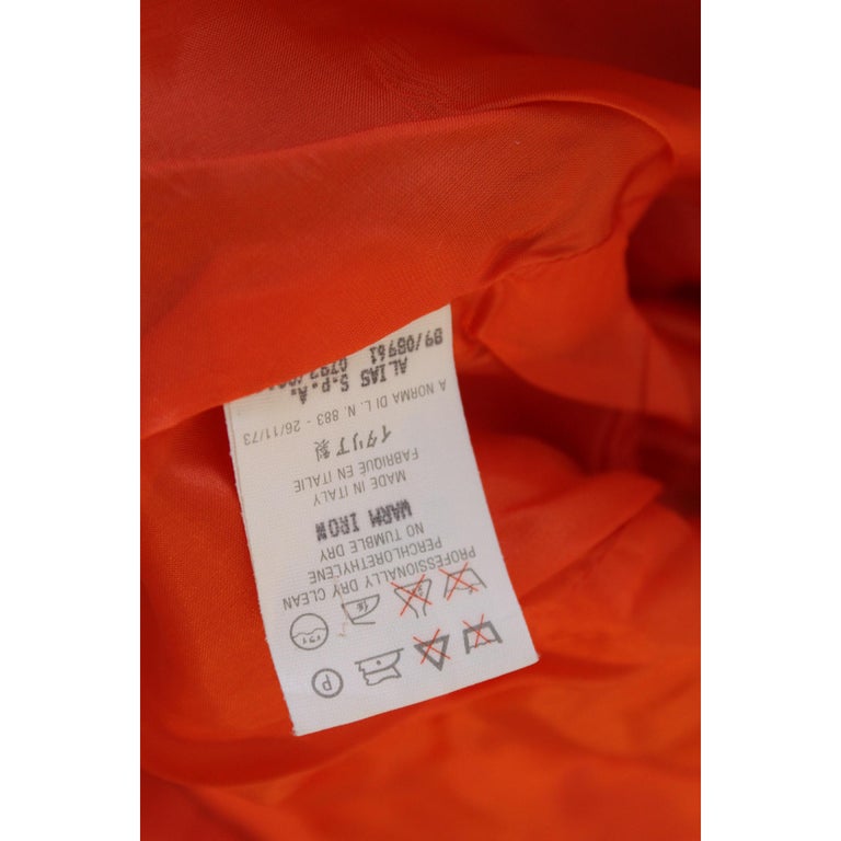 Gianni Versace Bolero Jacket Silk Linen Orange Vintage, 1990s at ...