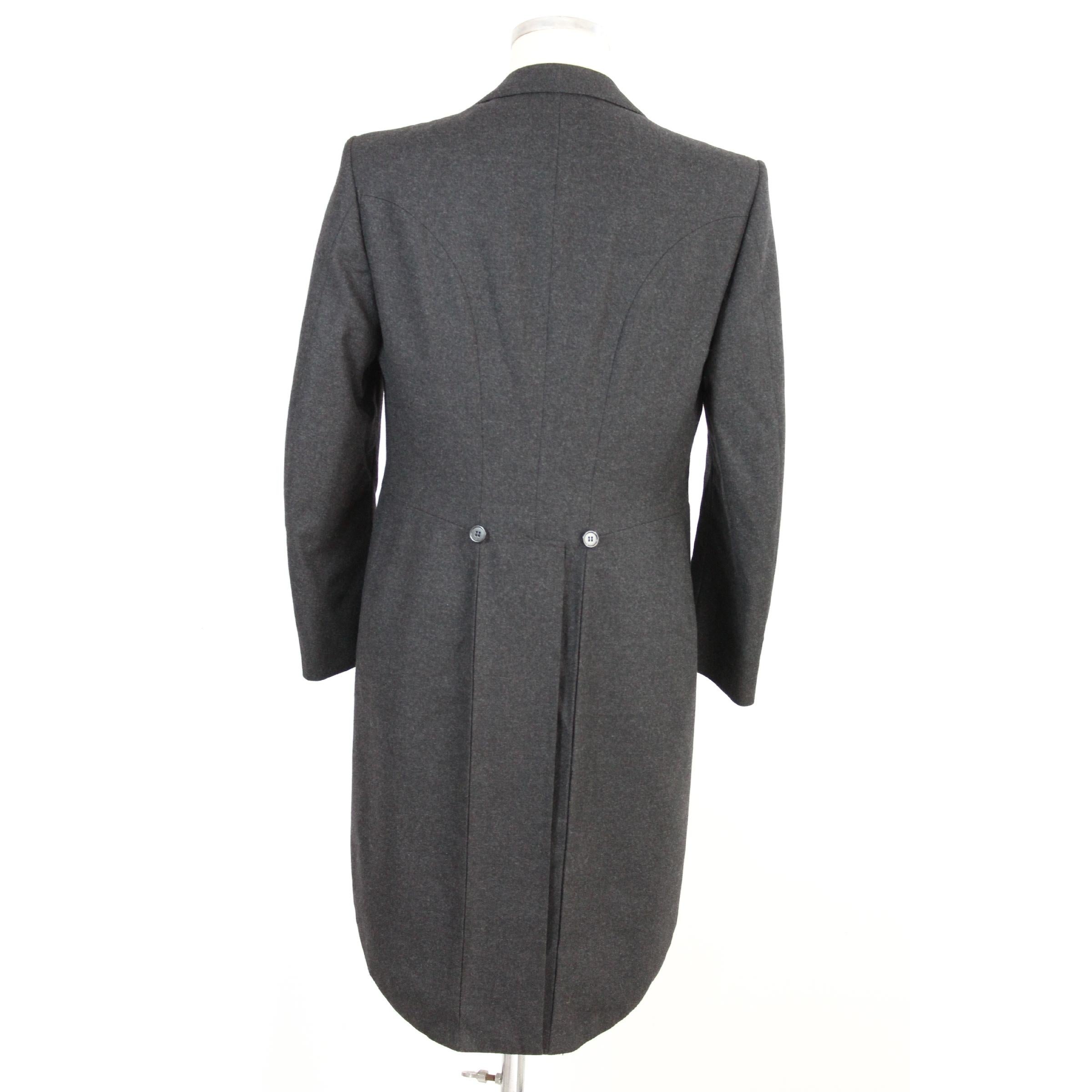 1990s Brioni Pants Suit Tight Wool And Cashmere Vintage Gray In New Condition In Brindisi, Bt