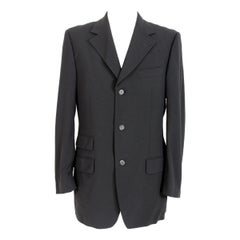 1990s Tom Ford For Gucci Classic Jacket Wool Vintage Black