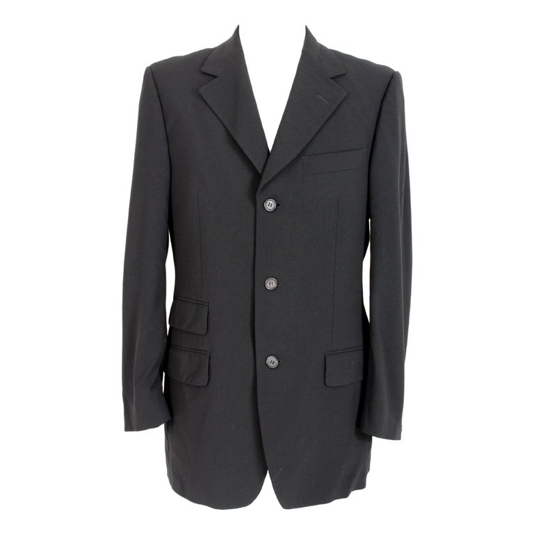1990s Tom Ford For Gucci Classic Jacket Wool Vintage Black For Sale at ...