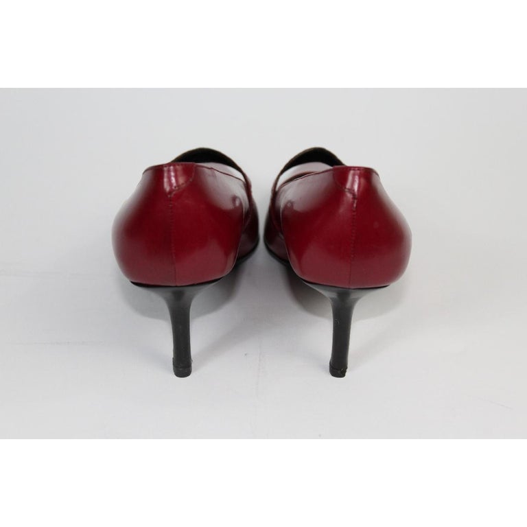 1980s Roberta Di Camerino Red Leather Pumps Heels Shoes NWT For Sale at  1stDibs