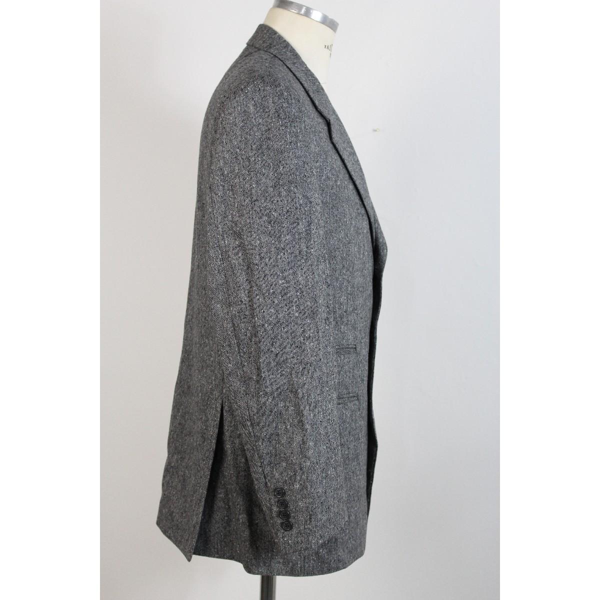 1990s Roberto Capucci Black White Wool Tweed Pants Suit In Excellent Condition In Brindisi, Bt
