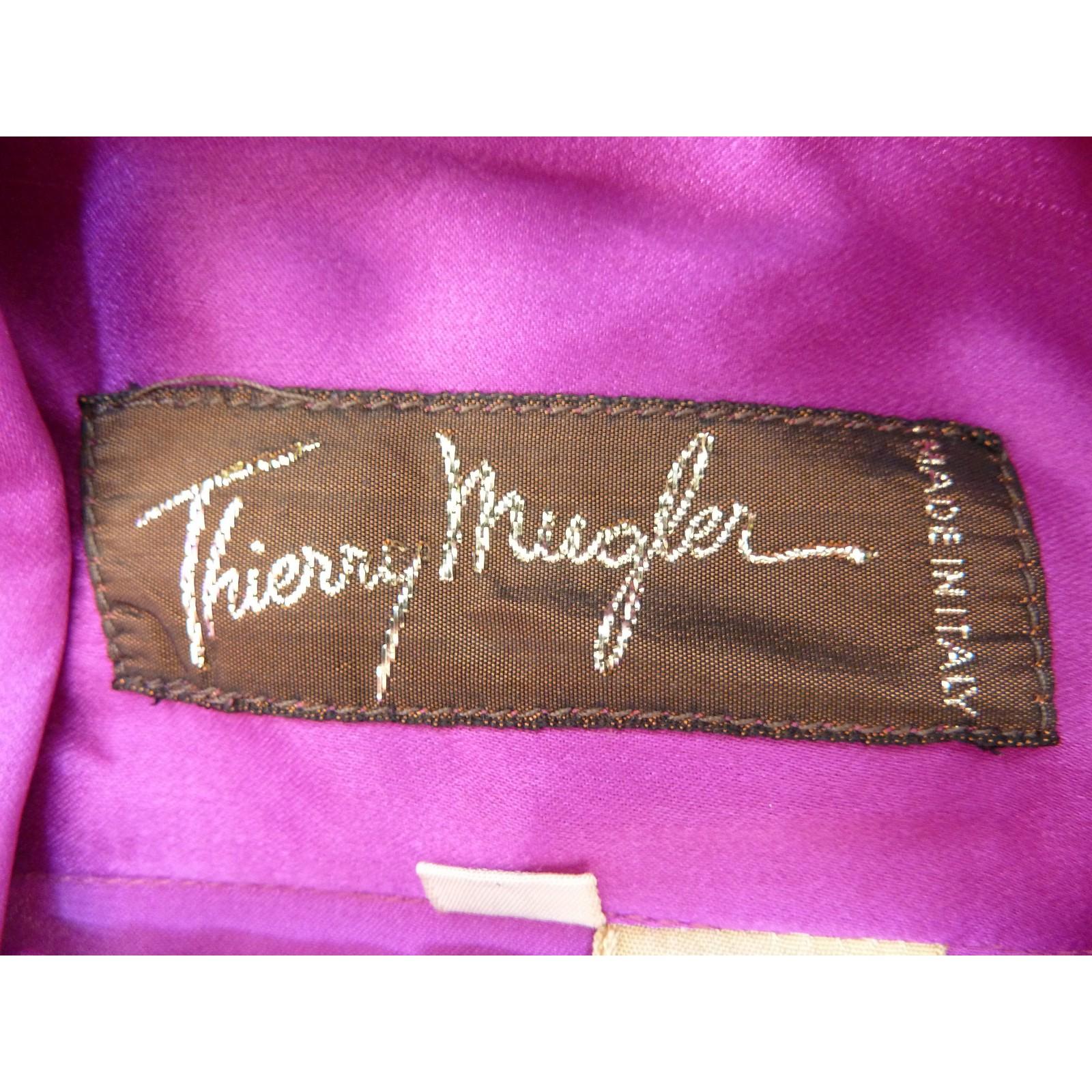 1980s Thierry Mugler Purple Silk Shirt  4