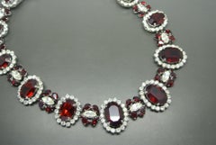 Christian Dior 1963 Red Crystal Necklace