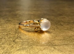Antique Moonstone Ring  Moonstone Engagement Ring  Victorian Engagement Ring