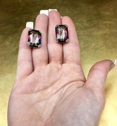 Art Deco Vintage Silver Iris Class Screw Back Earrings Christmas Gifts for Wife