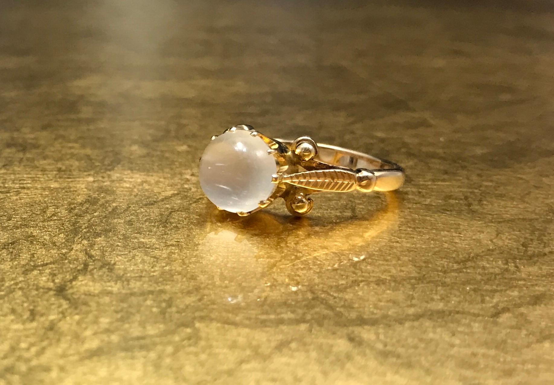 Late Victorian Antique Moonstone Ring  Moonstone Engagement Ring  Victorian Engagement Ring  For Sale