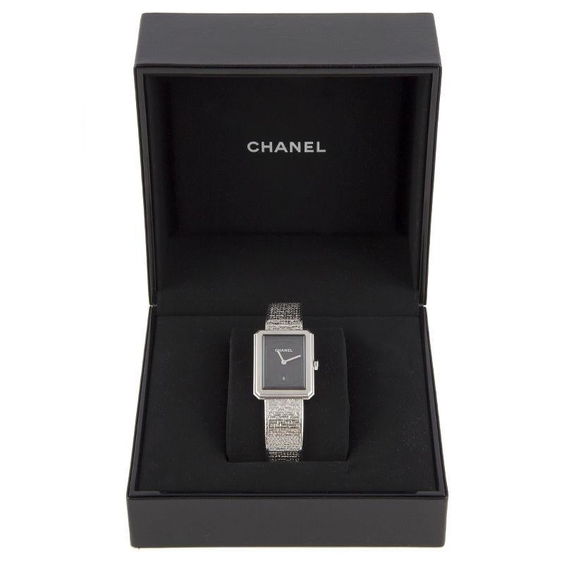 Women's or Men's Chanel stainless steel MEDIUM BOY-FRIEND TWEED Watch