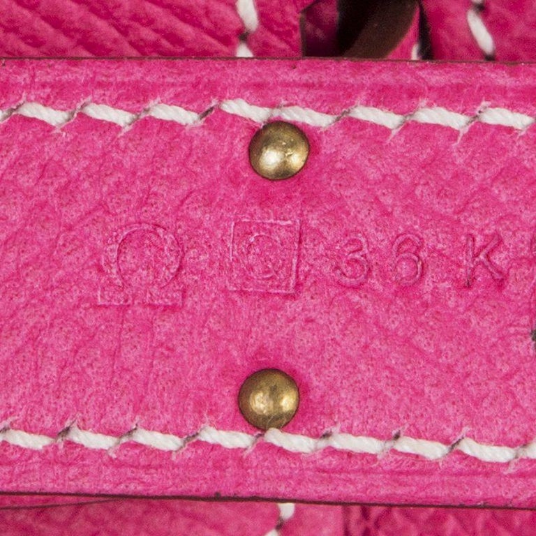 Hermès Rose Tyrien And 5P Bubblegum Pink Epsom Birkin 35 Gold