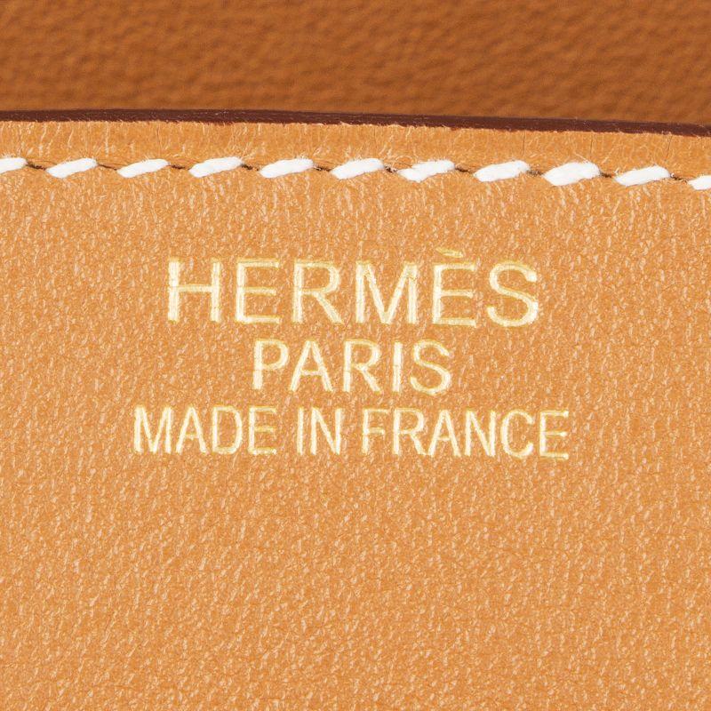 HERMES Gold camel Swift leather BIRKIN 35 Bag In Excellent Condition In Zürich, CH