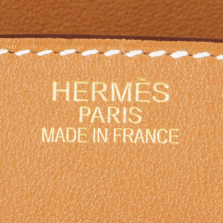 HERMES Gold camel Swift leather BIRKIN 35 Bag at 1stDibs | hermes ...